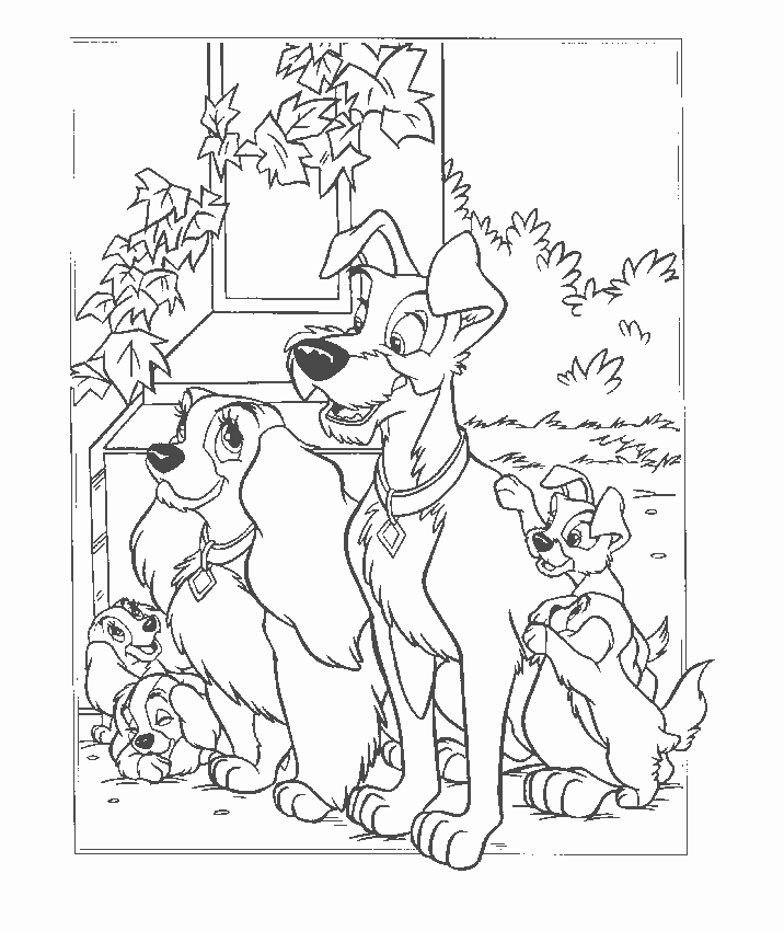 Coloring Page - Lady and the tramp coloring pages 26
