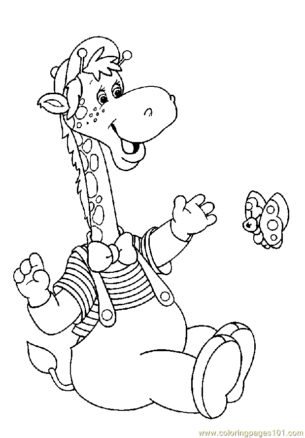 Coloring Pages Giraffe Coloring Pages 1 (Mammals > Giraffe) - free 