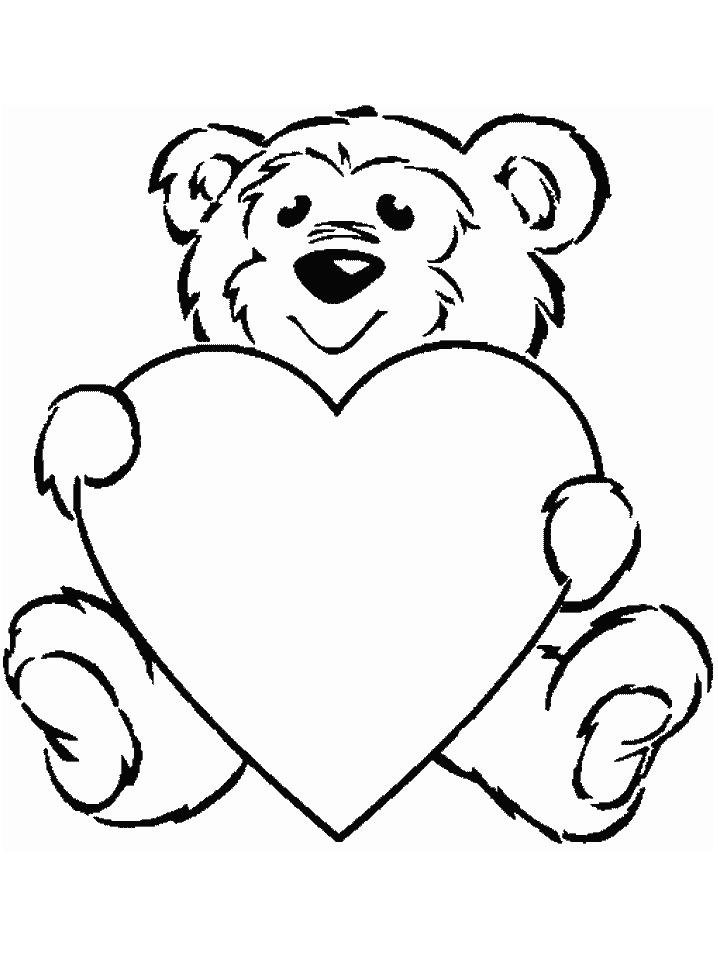 Printable Valentines # 2 Coloring Pages