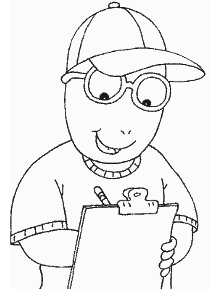Arthur Cartoon Character Coloring Home