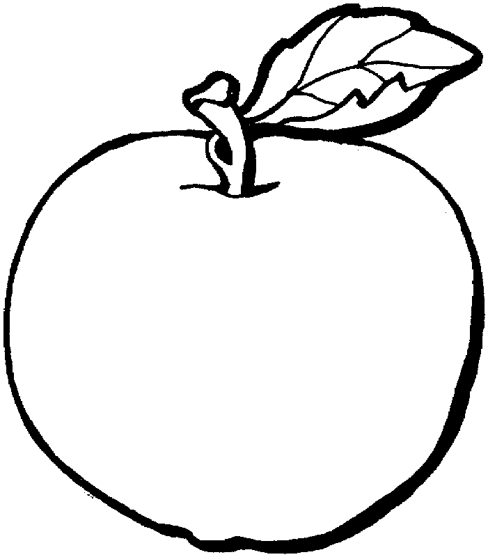 Coloring Page Of Apple   Coloring Home