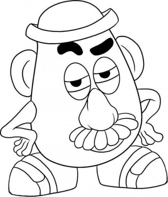 Easier Toy Story Coloring Pages Mr Potato Head Best Resolutions 