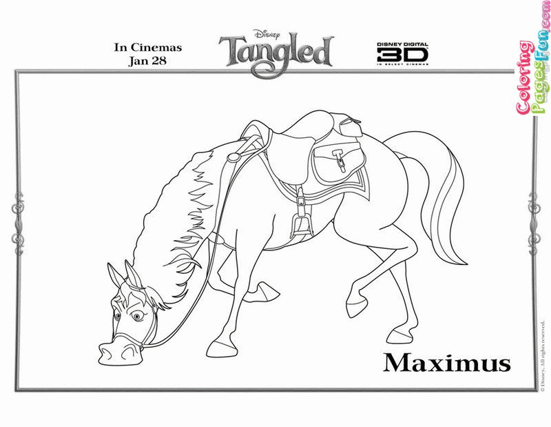 Tangled Rapunzel | Free Printable Coloring Pages 