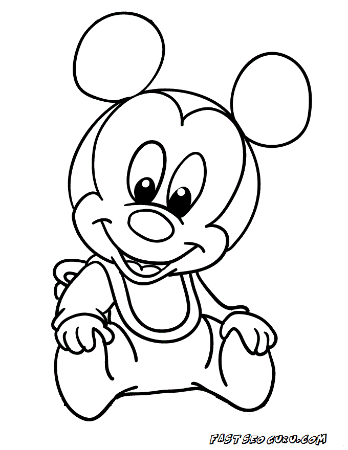 Coloring Pages Of Baby Mickey Mouse