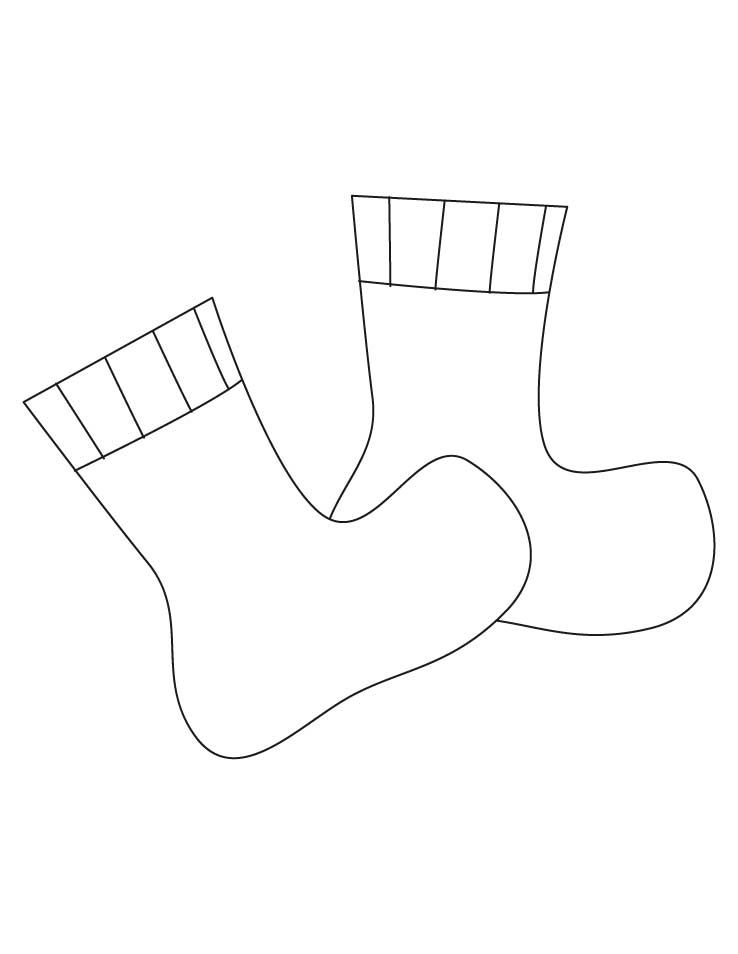 Socks Coloring Pages | Download Free Socks Coloring Pages For Kids ...