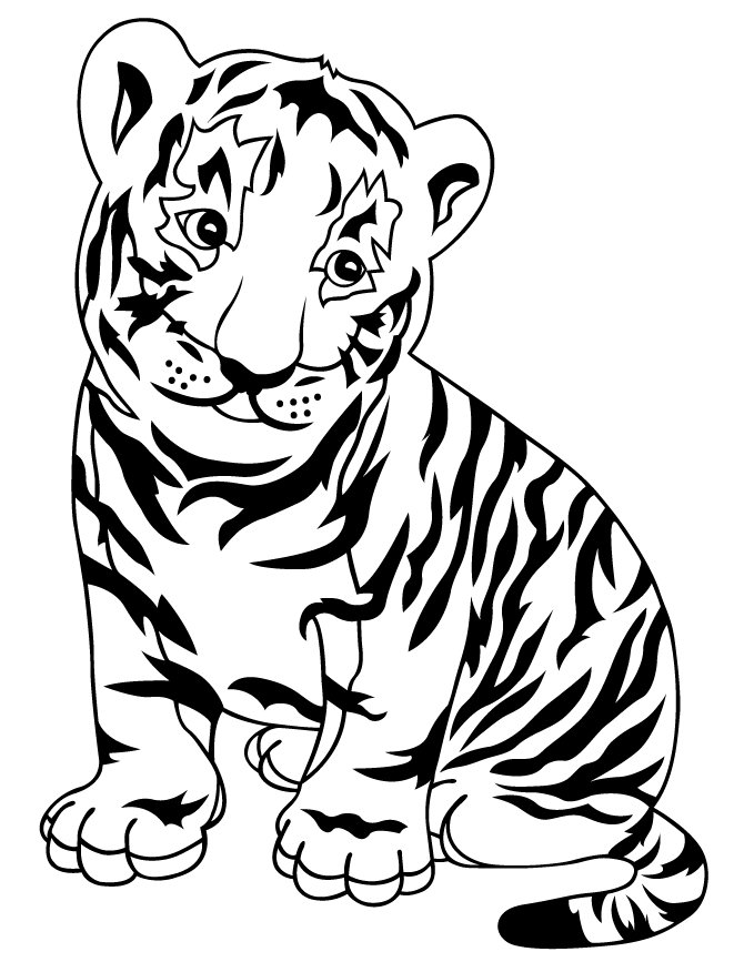 Cute Cartoon Leopard Coloring Page | Free Printable Coloring Pages