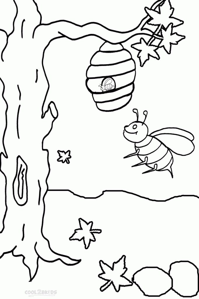 Free Printable Bumble Bee Coloring Pages High Res | ViolasGallery.