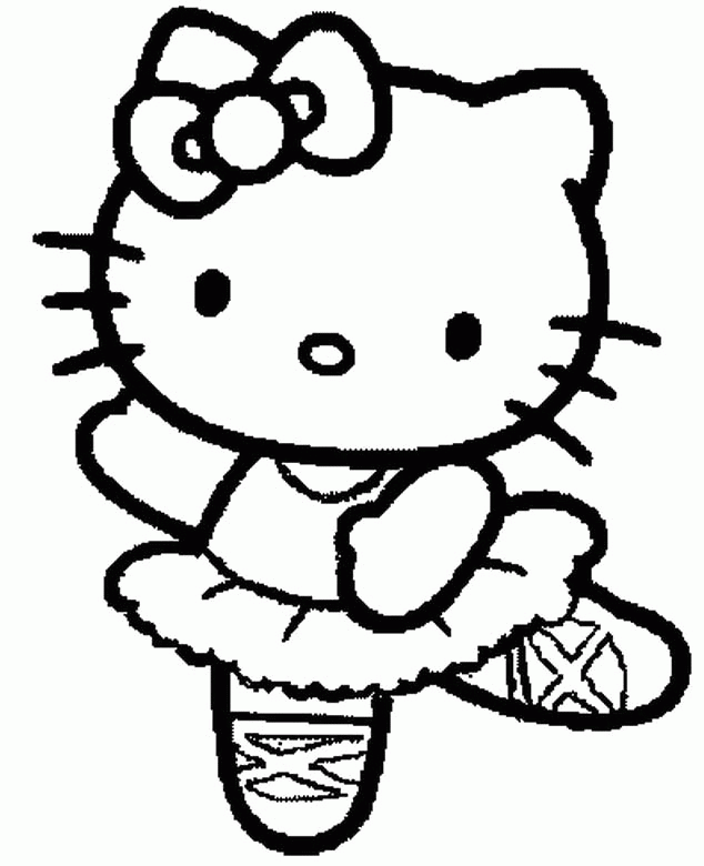 Hello Kitty Reading Book Coloring Page |Hello Kitty coloring pages 