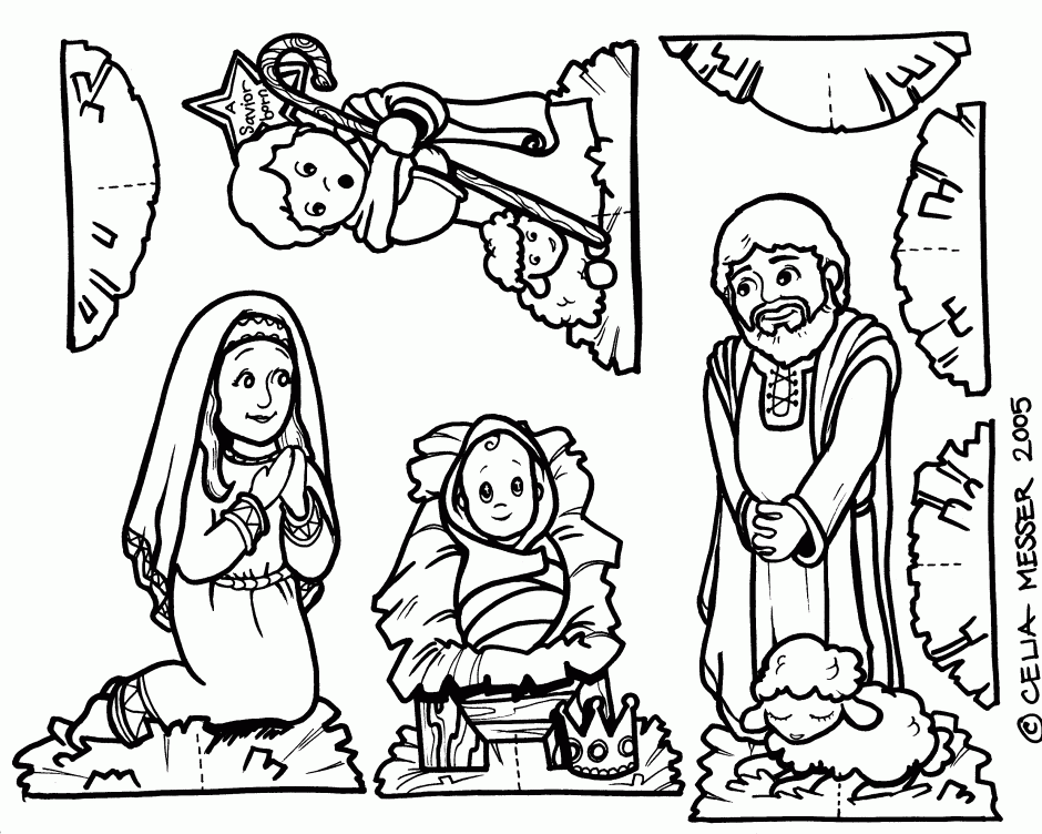 Coloring Page Of Baby Jesus Printable Coloring Sheet 99Coloring 