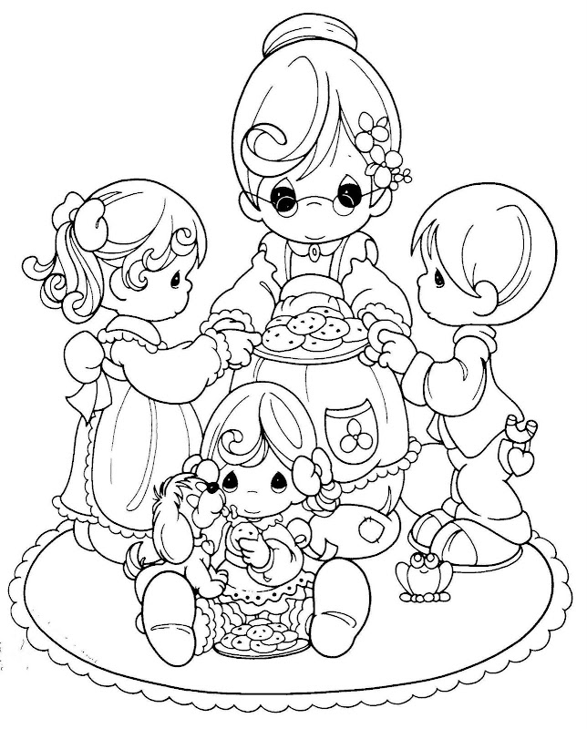 grandma– precious moments coloring pages | Coloring Pages