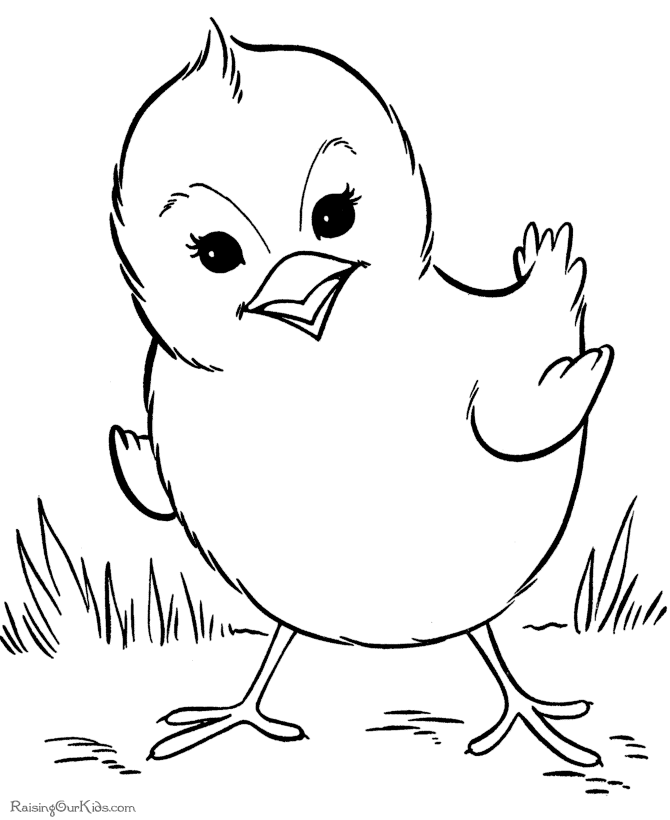Cute Easter coloring pages - 013