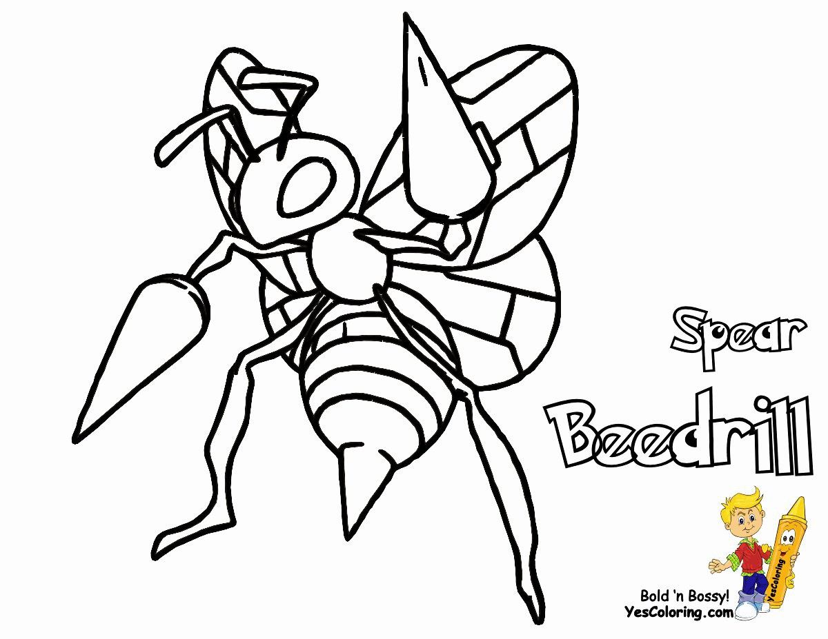 Pokemon Coloring Pages Mega Beedrill | BubaKids.com