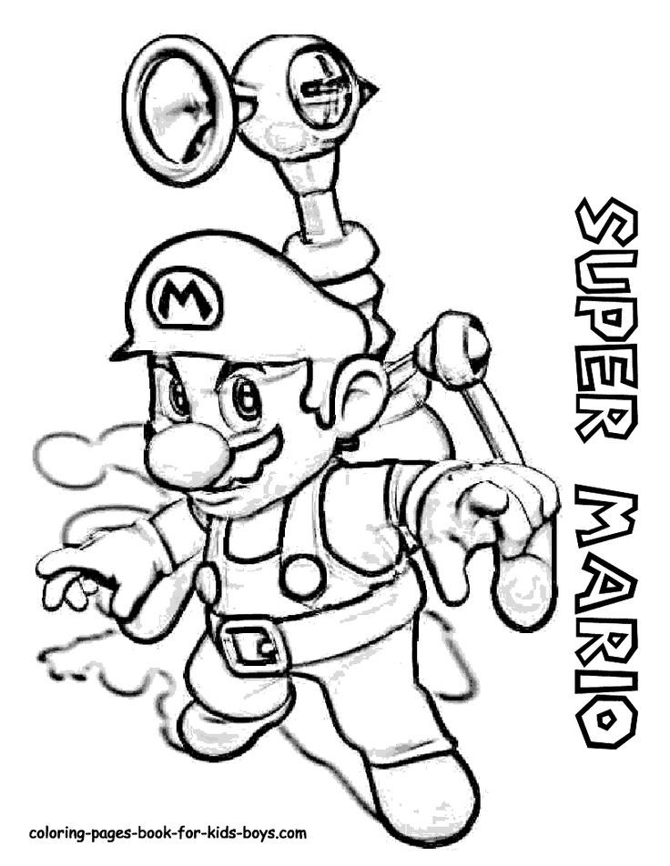 Printable Super Mario Coloring Pages - Coloring Home