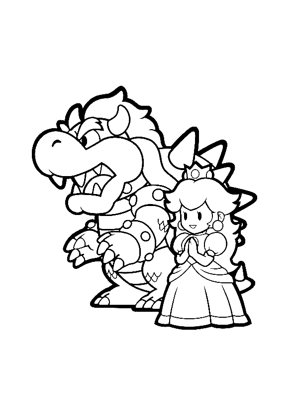 Bowser&s Castle Coloring Page Page For All Ages Coloring Home