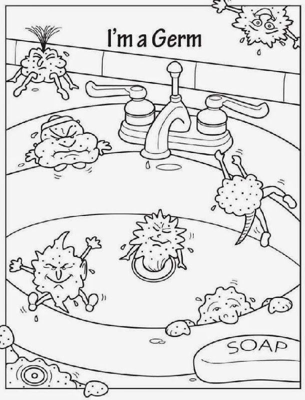 Germ Coloring Sheets | Free Coloring Sheet