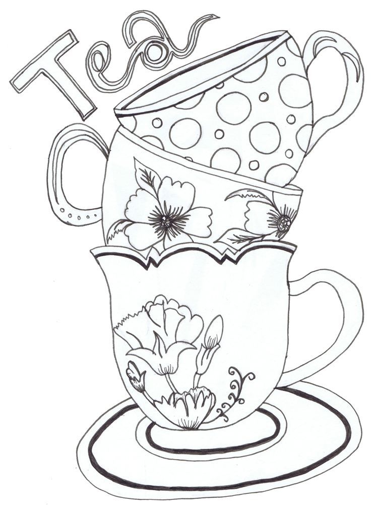 Printable Teapot Coloring Pages - Coloring Home