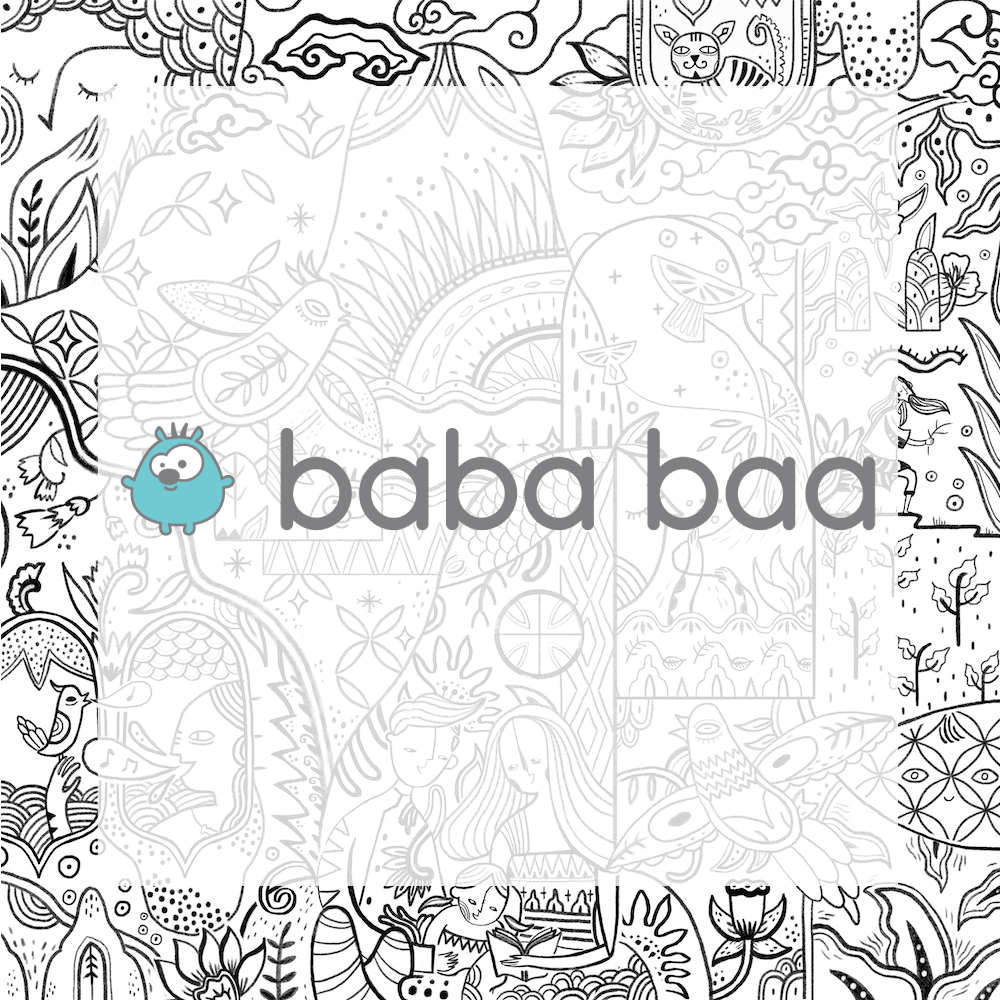 Baba Baa | Puzzle Coloring Sheet – Batik Print (6 pages)