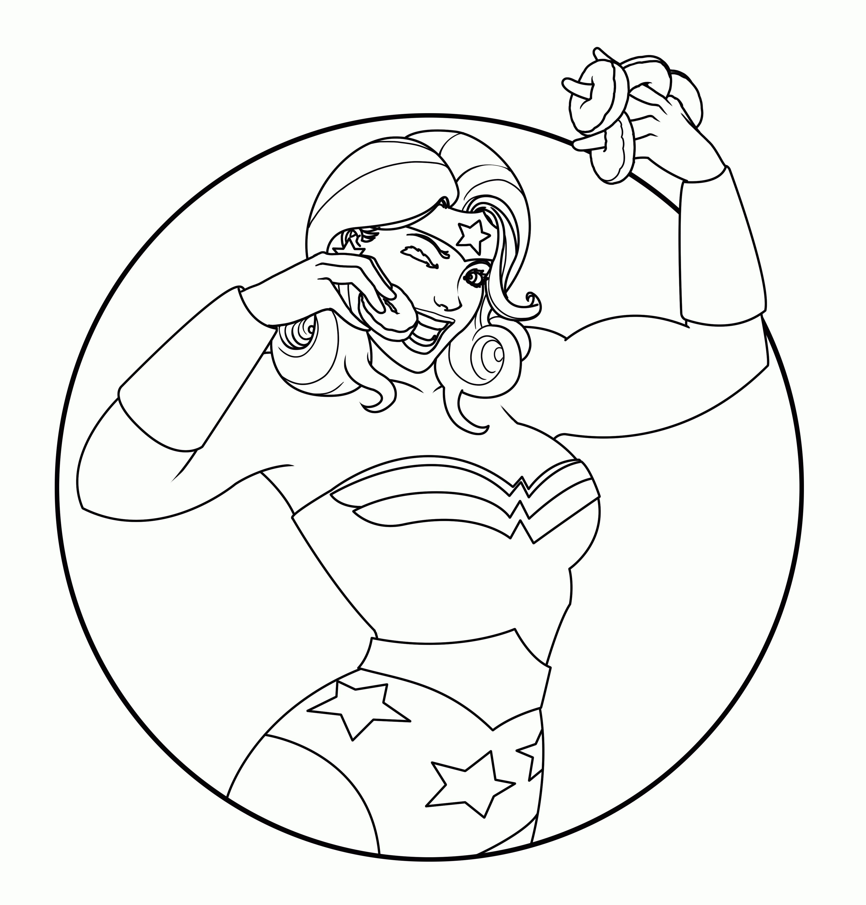 The Line it is Drawn Addendum - Wonder Woman Coloring Book Pages ...