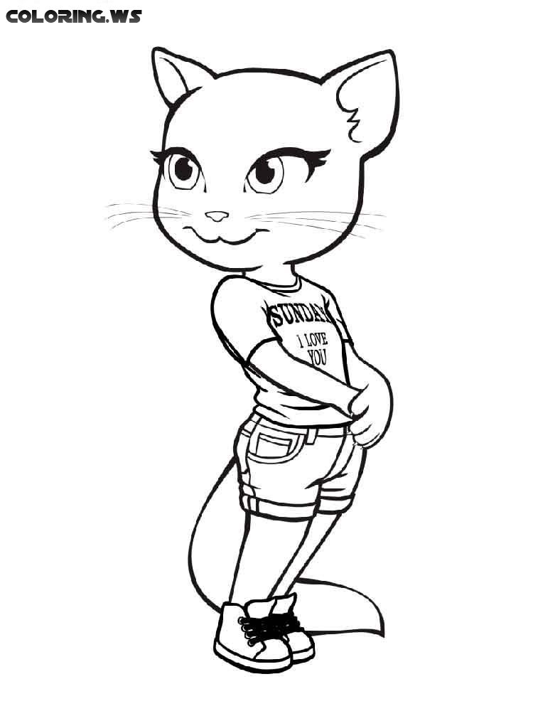 Talking Tom 05 | Coloring pages for boys, Coloring pages for girls ...