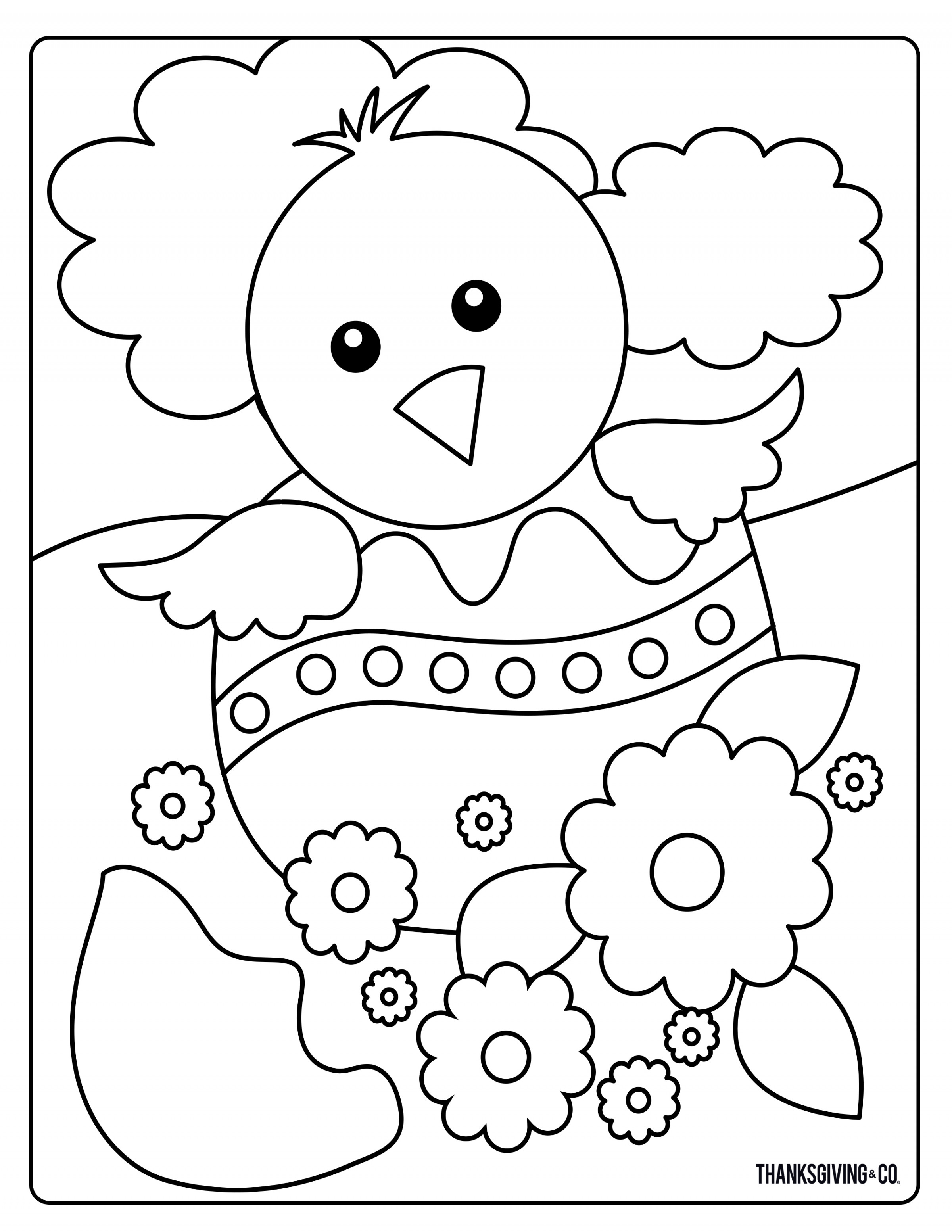Sweet And Sunny Spring & Easter Coloring Pages - Coloring Home