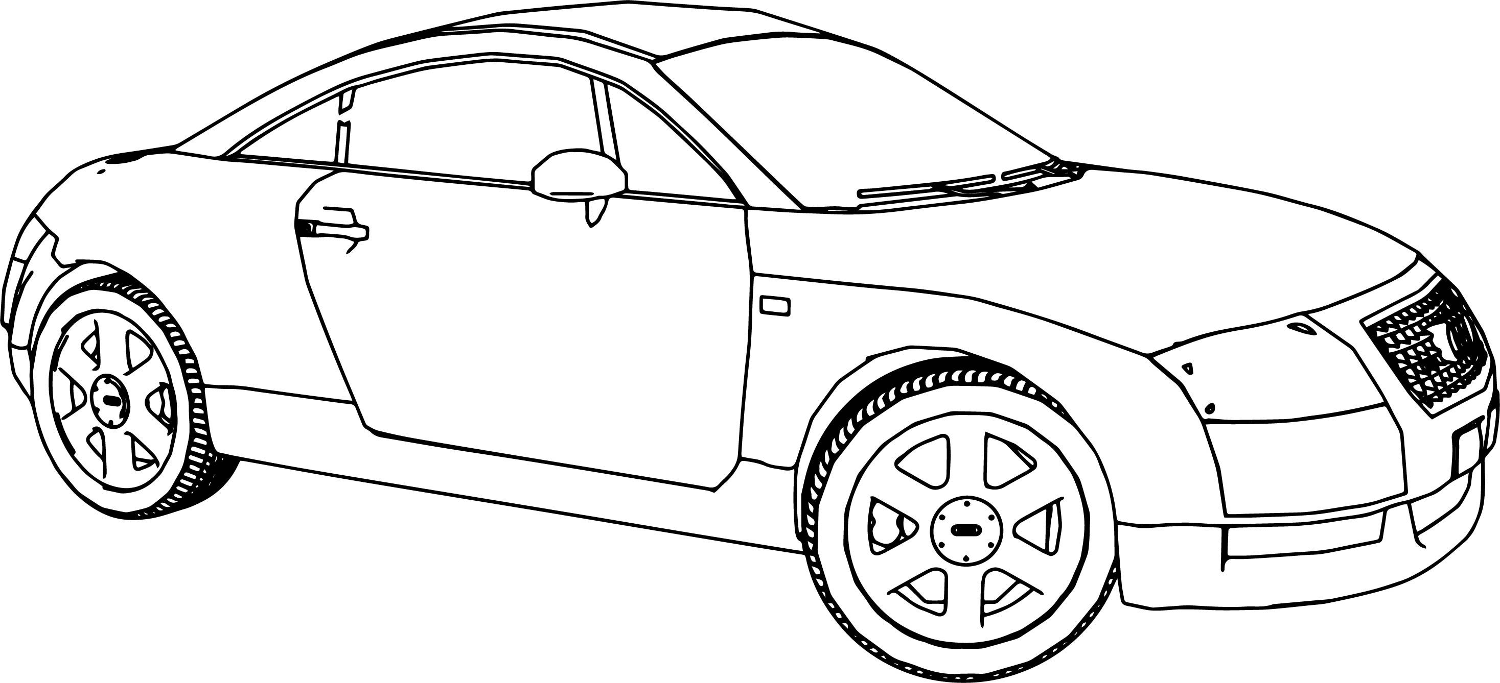 nice Audi TT 2 Car Coloring Page | Cars coloring pages, Audi tt, Car