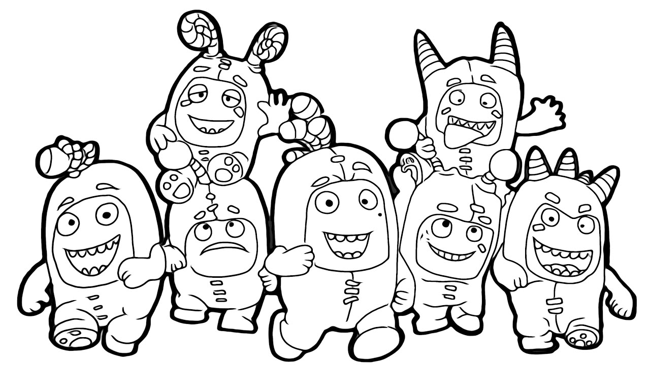 Oddbods Coloring Pages   Coloring Home