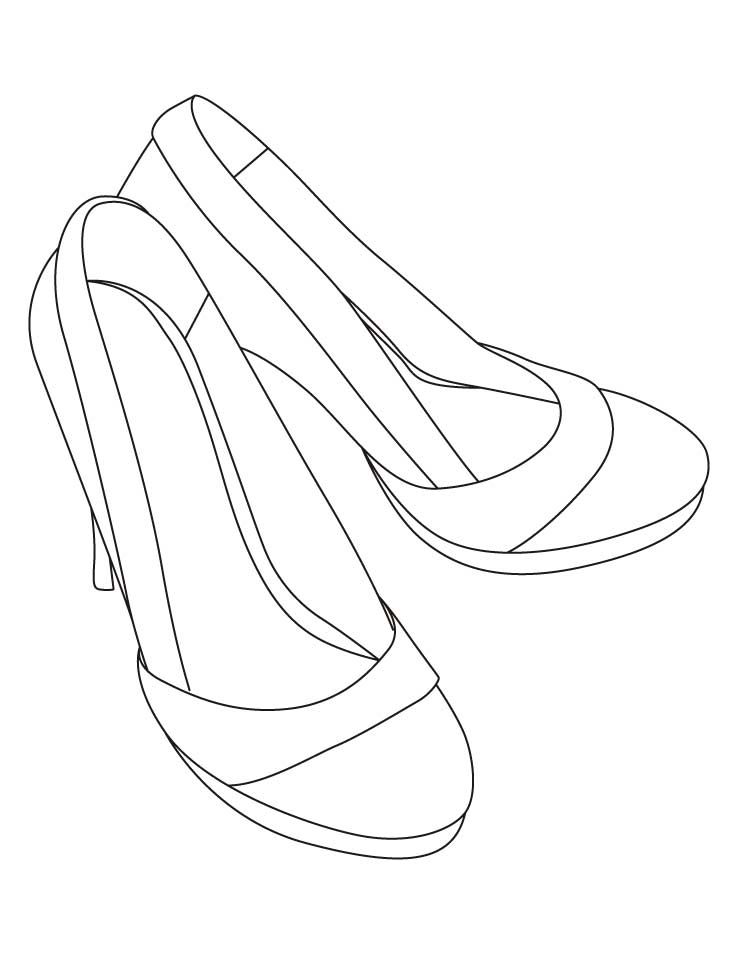 High heel shoes | Drawing high heels, Coloring pages, Girly artwork