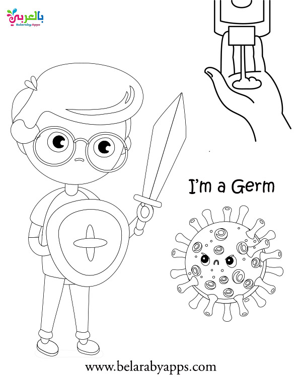 Free Hand Washing Coloring Pages For Kids ⋆ بالعربي نتعلم