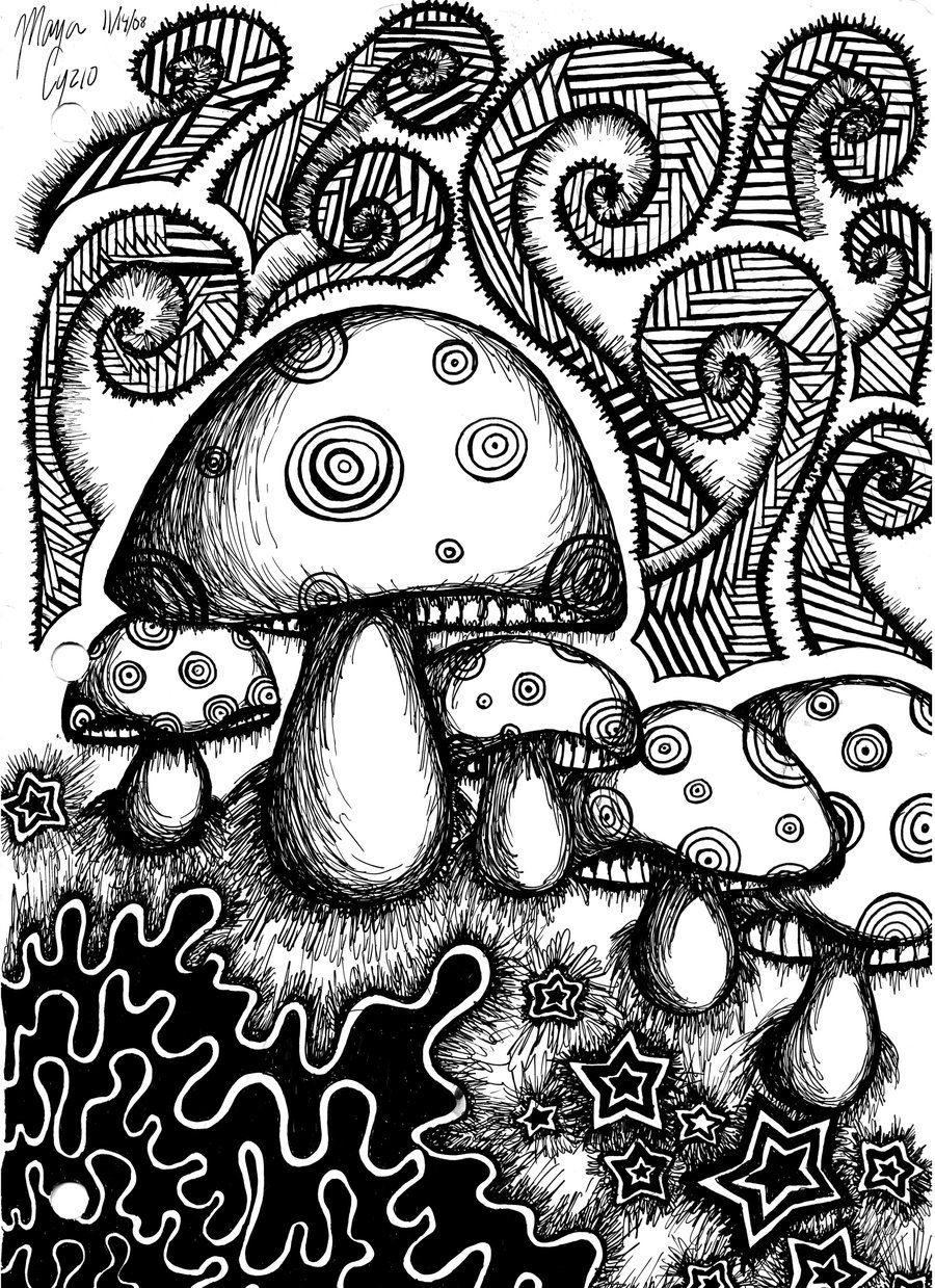 50 Trippy Coloring Pages