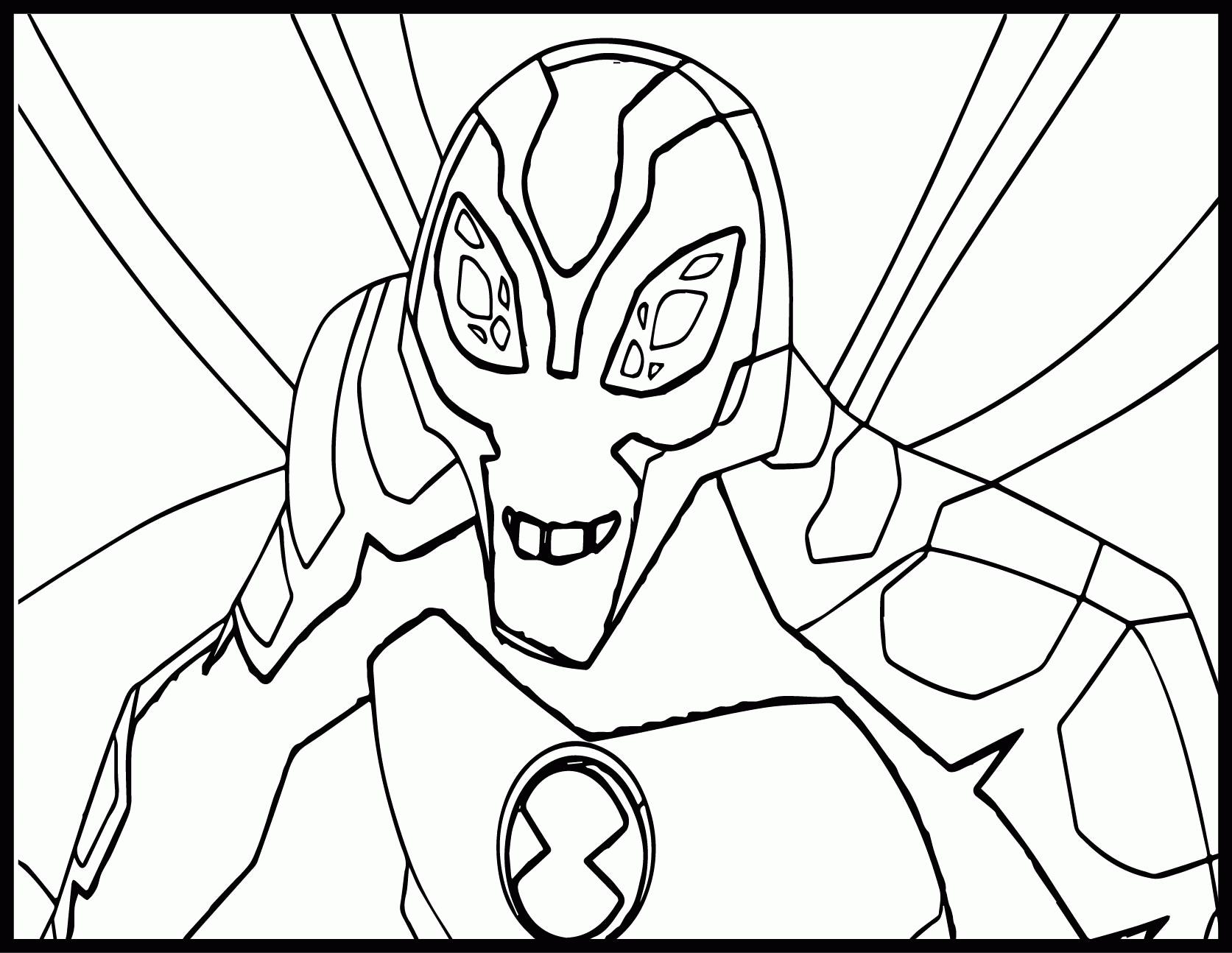 Ben 10 Ultimate Alien Big Chill Coloring Pages - Coloring Page