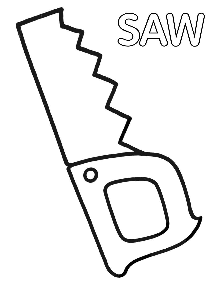 Saw coloring pages | Coloring pages to download and print