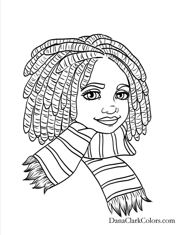 Black Girl Coloring Pages Free Printable Images - Whitesbelfast.com