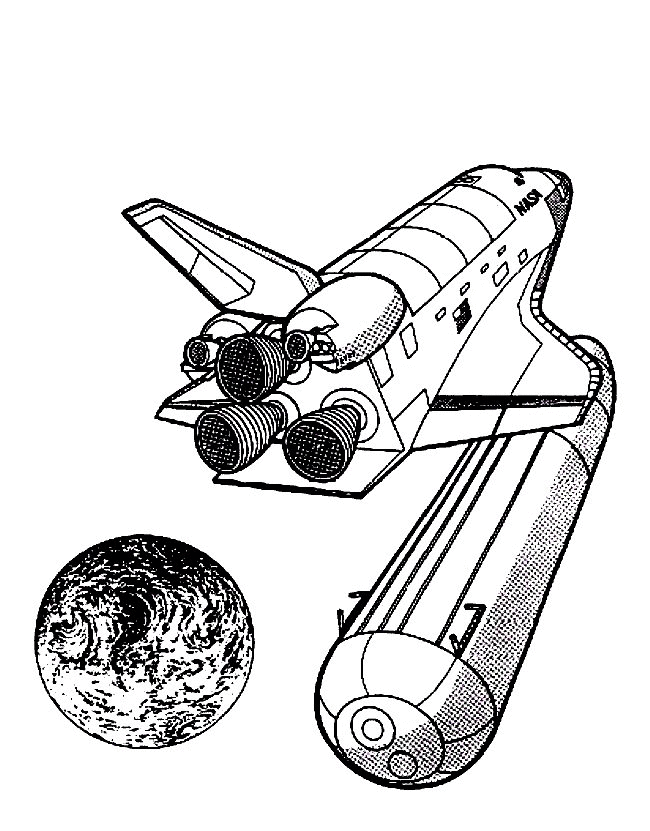 Kids-n-fun.com | 25 coloring pages of Space travel