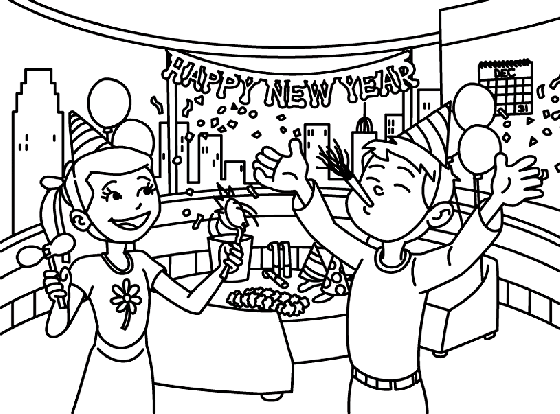 Happy New Year Coloring Page | crayola.com