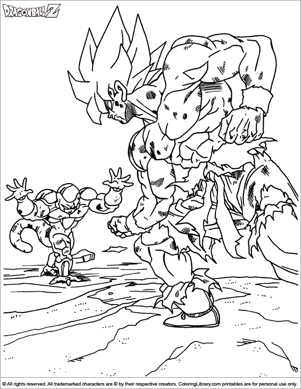 Dragon Ball Z Coloring Book Pictures - High Quality Coloring Pages