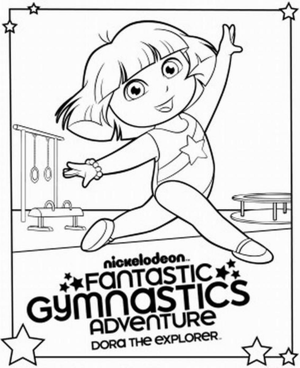 12 Pics of Dora Gymnastics Coloring Pages - Gymnastics Coloring ...