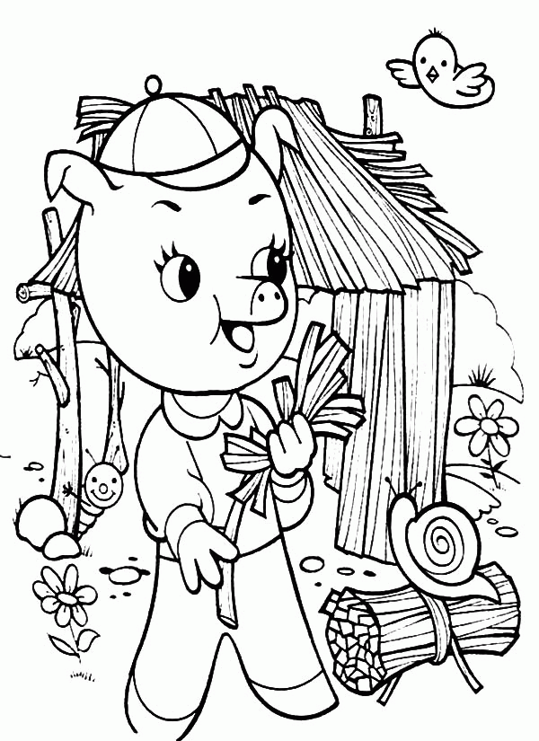 Little Pigs Coloring Pages - High Quality Coloring Pages