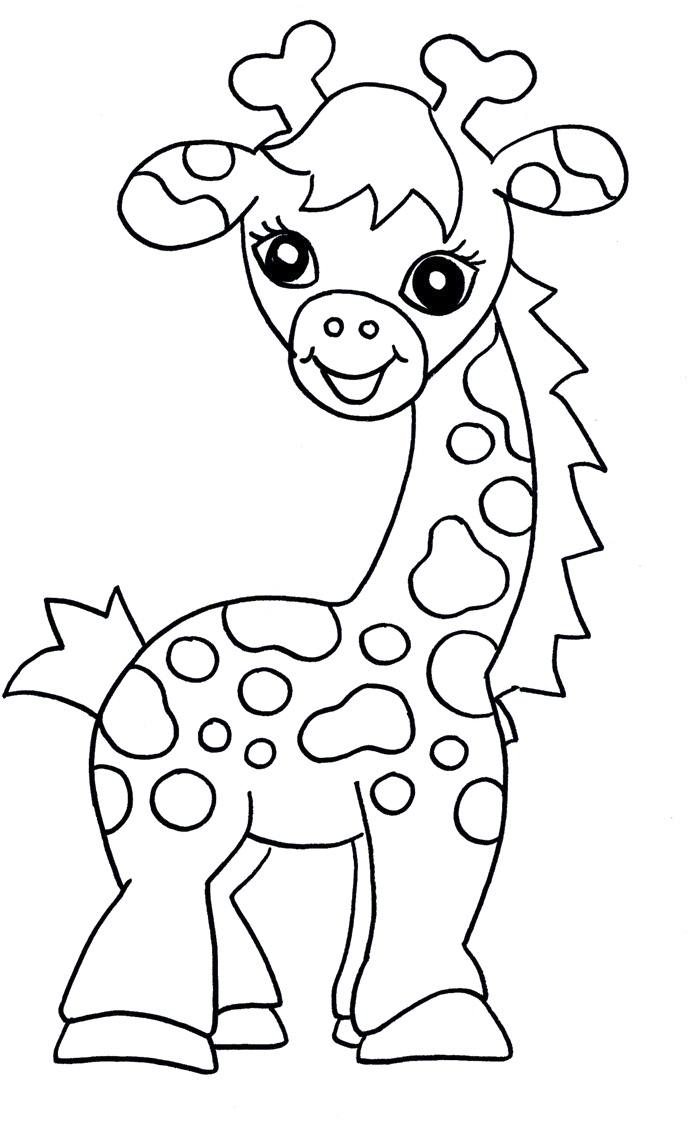 Cute Giraffe Small Women Coloring Pages For Kids #db8 : Printable ...