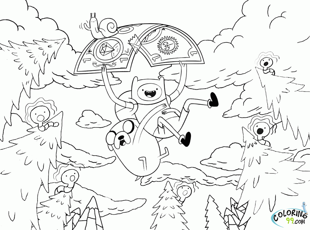 Adventure Time Colouring Book - High Quality Coloring Pages