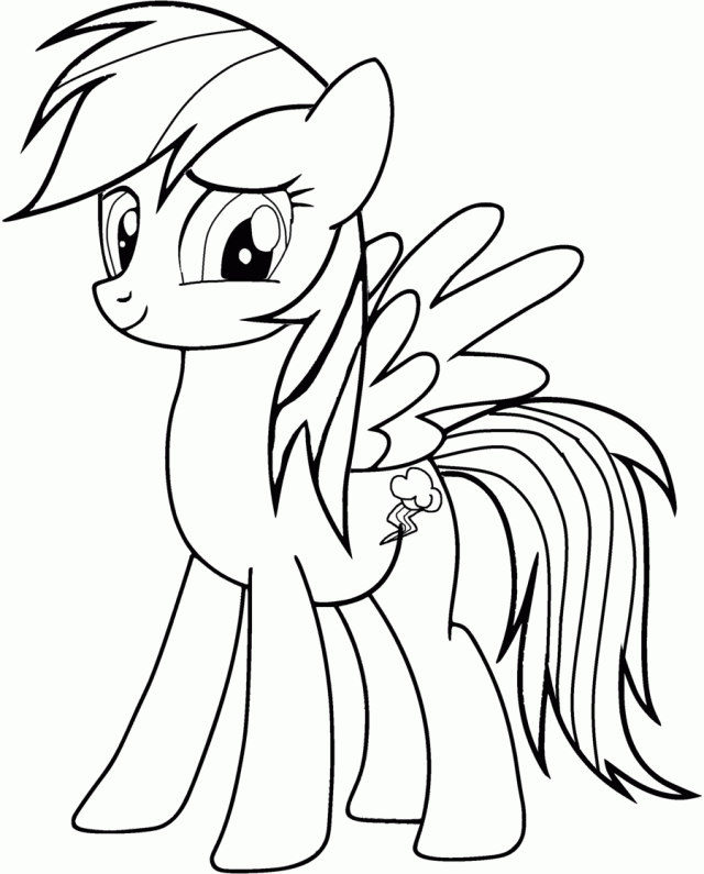 Rainbow Dash Coloring Book - High Quality Coloring Pages