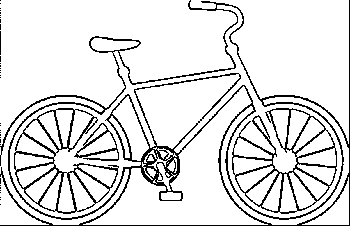 Bicycle Coloring Page | Wecoloringpage