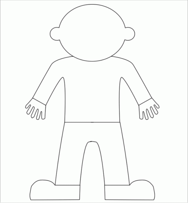 Flat Stanley Coloring Page