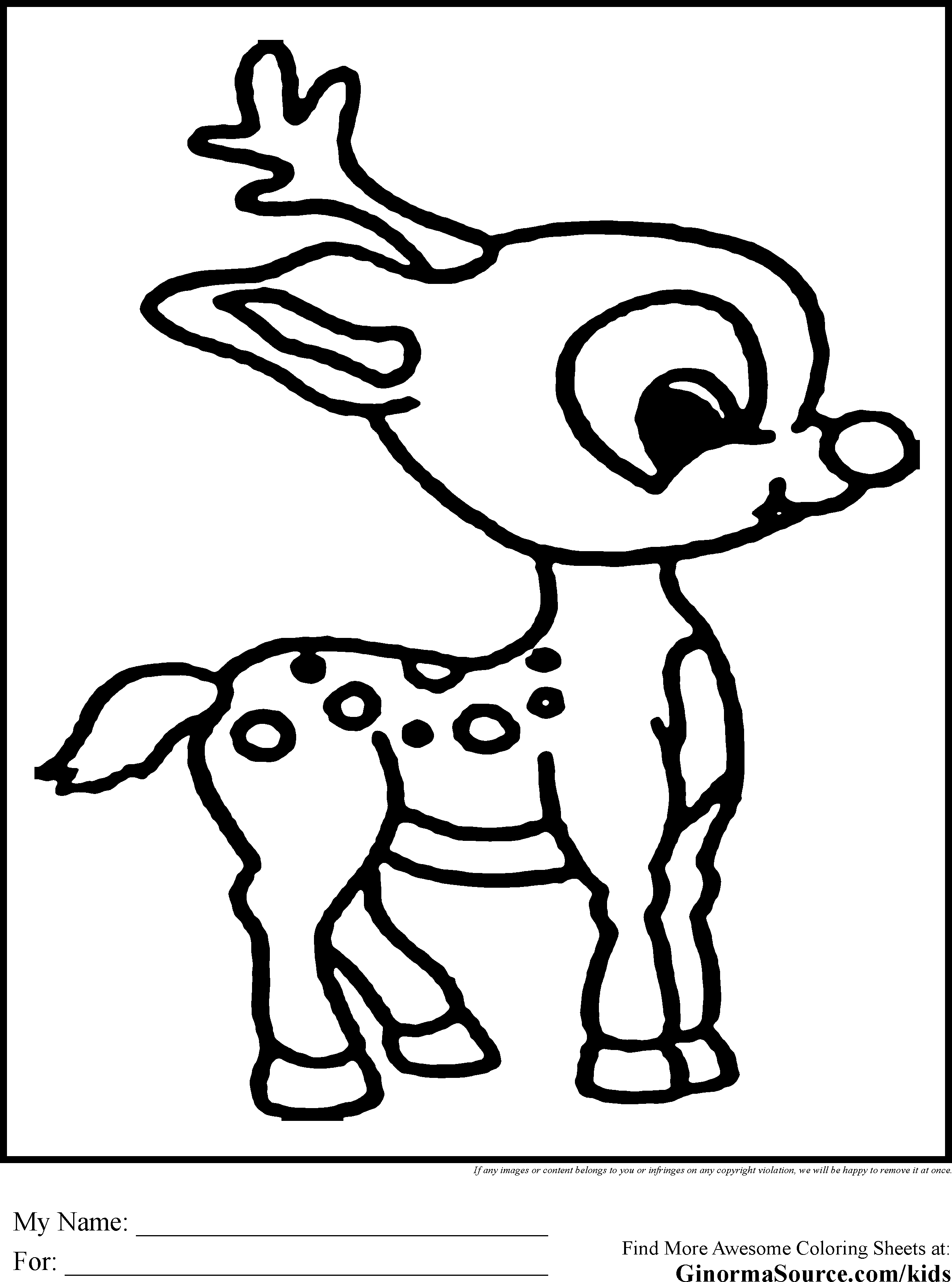 Coloring Pages Rudolf - Coloring Home