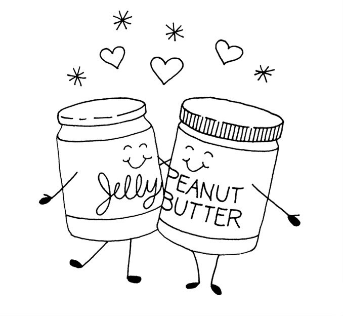 Peanut Butter And Jelly Coloring Pages - ClipArt Best