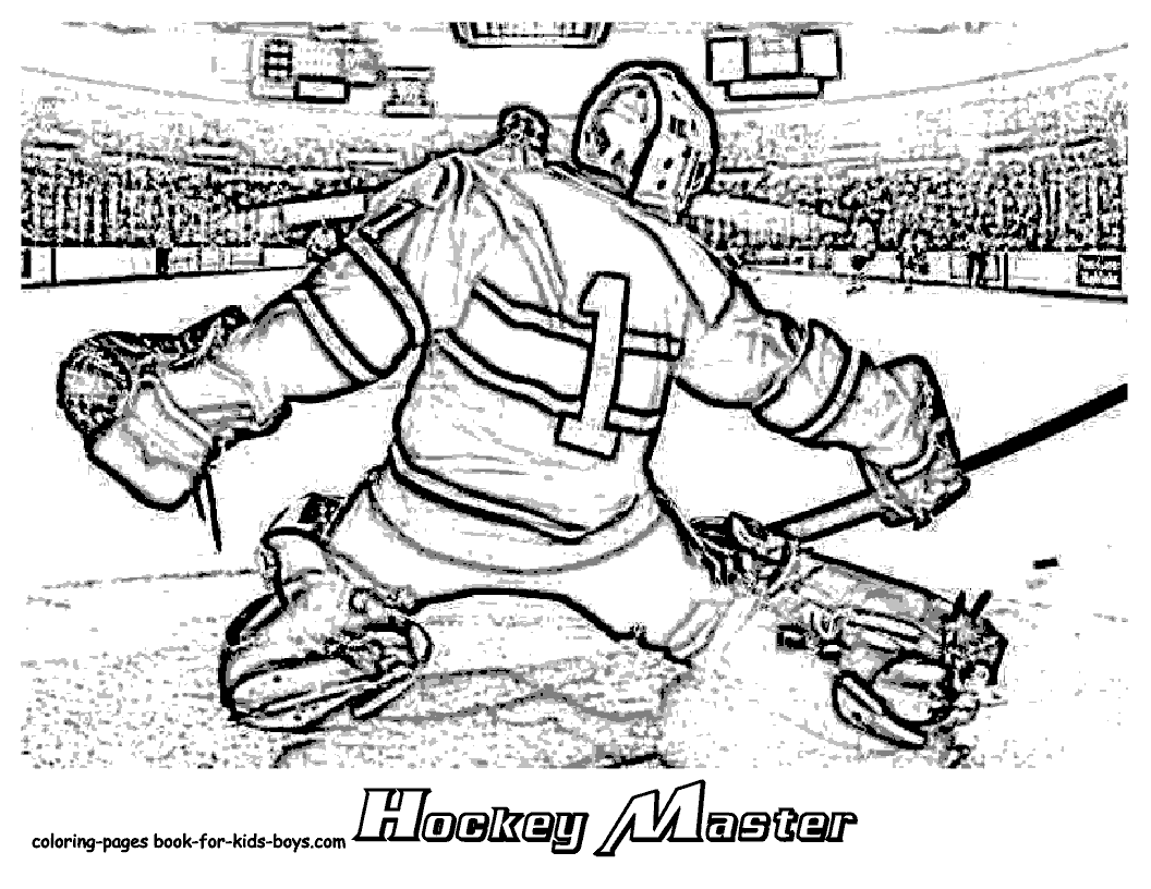 Hockey coloring pages to download and print for free