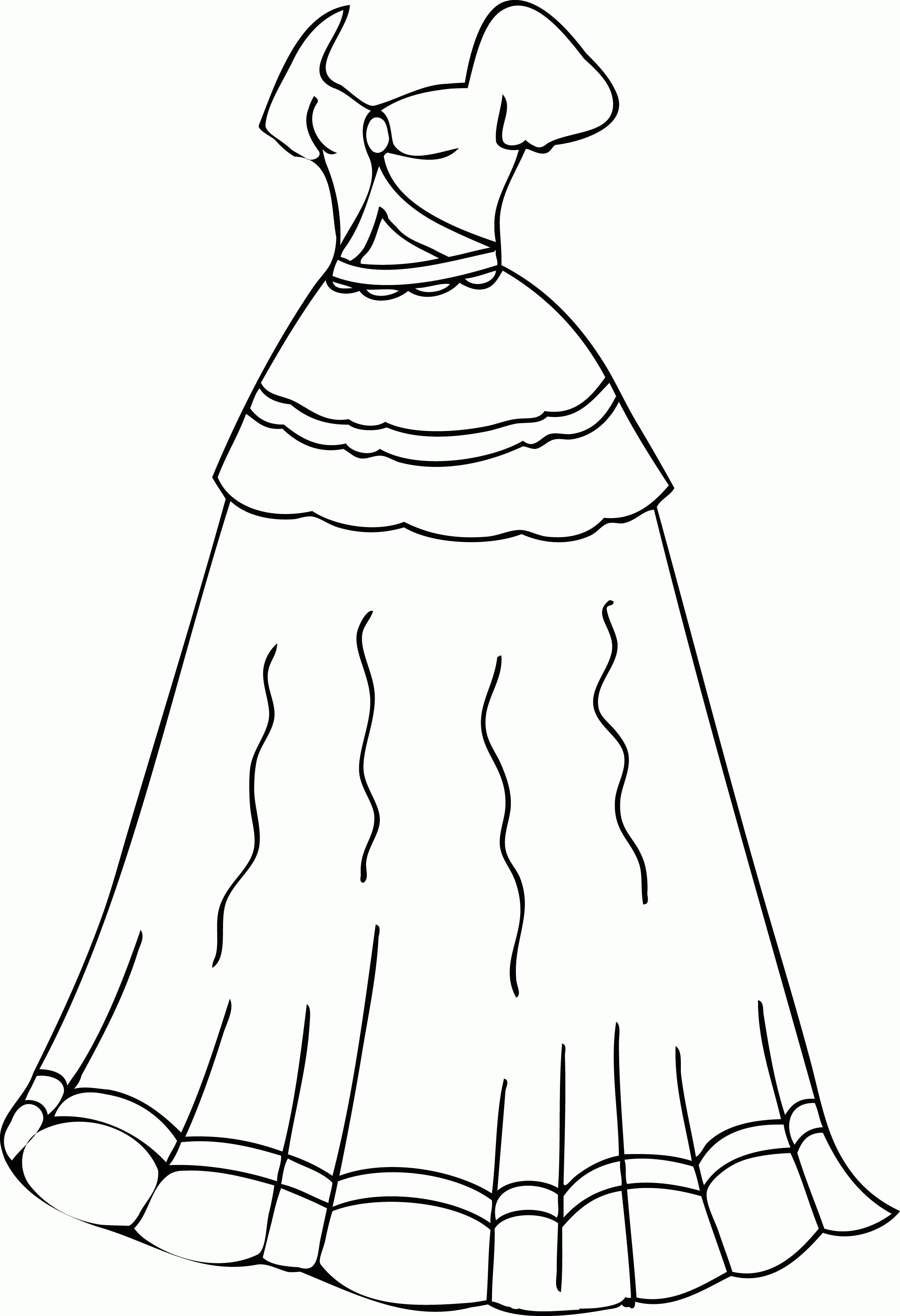 Dress Coloring Pages 3