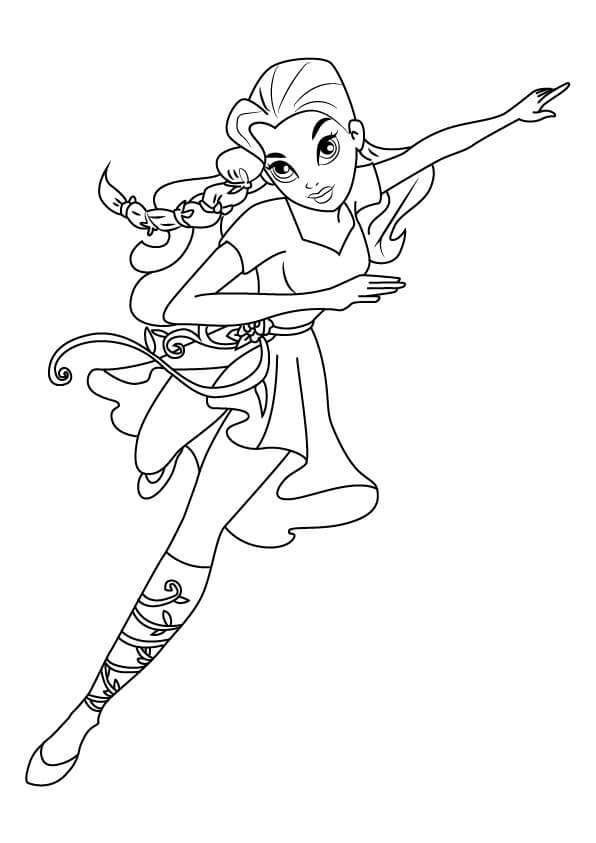 Poison Ivy DC Super Hero Girls Coloring Page - Free Printable Coloring Pages  for Kids