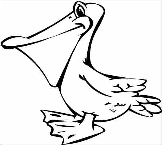 pelican-coloring-pages-3.jpg (566×508) | Bird coloring pages, Coloring pages,  Pelican drawing