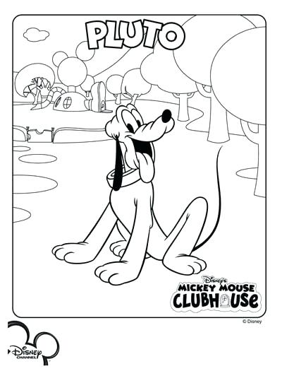 Mickey Mouse Coloring Pages Clubhouse - Mickey Mouse Clubhouse Coloring |  behindthegown.com