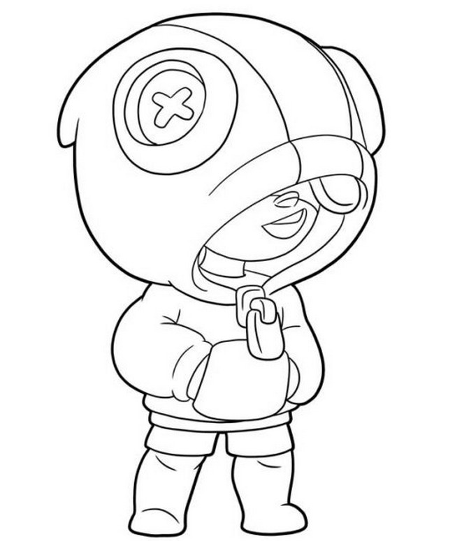 Brawl Stars Coloring Pages Coloring Home - brawl star leon coloriage
